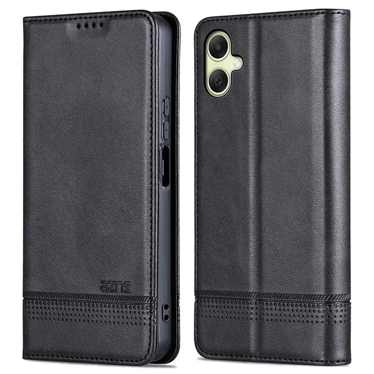 AZNS For Samsung Galaxy A06 Case Cowhide Texture PU Leather Wallet Phone Cover