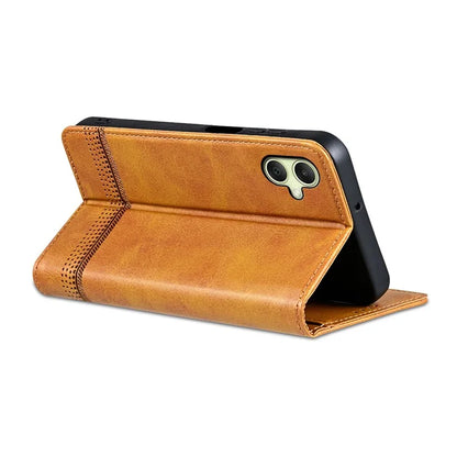AZNS For Samsung Galaxy A06 Case Cowhide Texture PU Leather Wallet Phone Cover