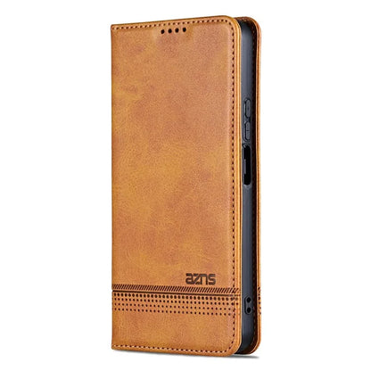 AZNS For Samsung Galaxy A06 Case Cowhide Texture PU Leather Wallet Phone Cover