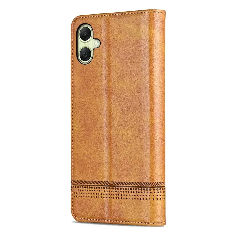 AZNS For Samsung Galaxy A06 Case Cowhide Texture PU Leather Wallet Phone Cover