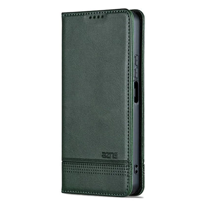 AZNS For Samsung Galaxy A06 Case Cowhide Texture PU Leather Wallet Phone Cover