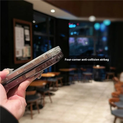 For iPhone 16 Pro Max Case Compatible with MagSafe PC+TPU+Acrylic Anti-Drop IMD Phone Cover