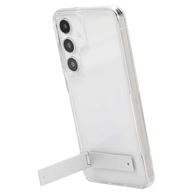 For Samsung Galaxy S24+ Case TPU+Acrylic Protective Kickstand Clear Phone Cover
