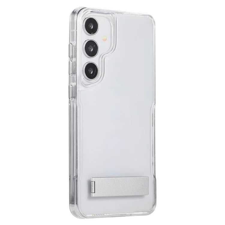 For Samsung Galaxy S24+ Case TPU+Acrylic Protective Kickstand Clear Phone Cover