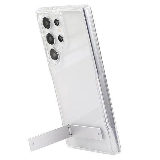 For Samsung Galaxy S24 Ultra Case TPU+Acrylic Protective Kickstand Clear Phone Cover