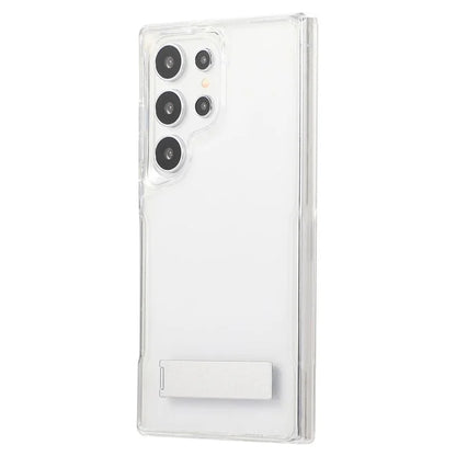 For Samsung Galaxy S24 Ultra Case TPU+Acrylic Protective Kickstand Clear Phone Cover