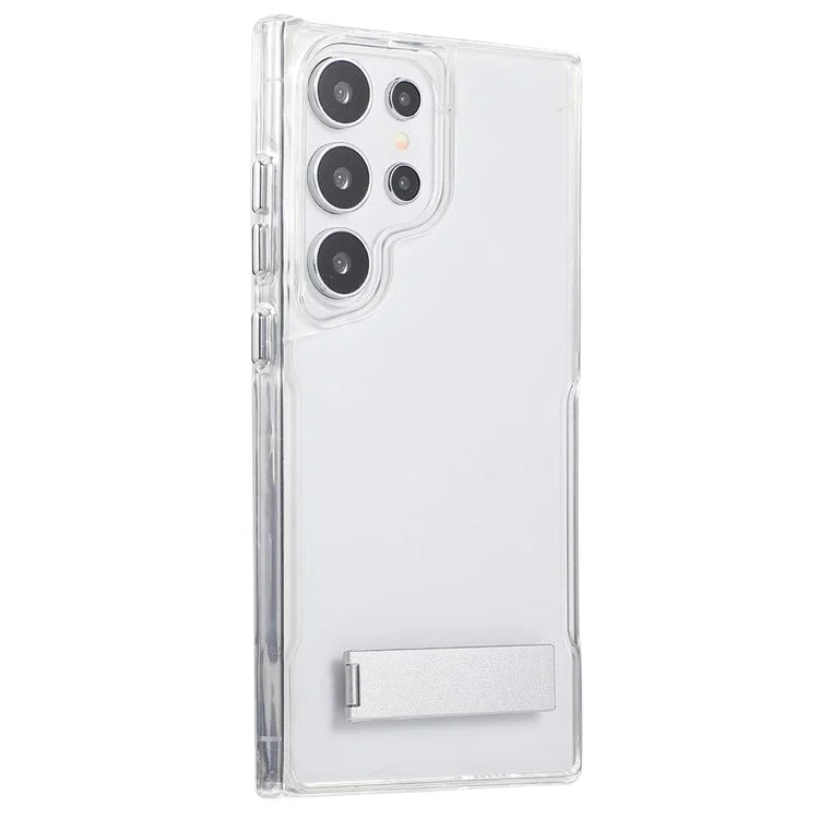 For Samsung Galaxy S24 Ultra Case TPU+Acrylic Protective Kickstand Clear Phone Cover
