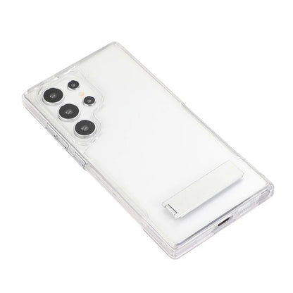 For Samsung Galaxy S24 Ultra Case TPU+Acrylic Protective Kickstand Clear Phone Cover