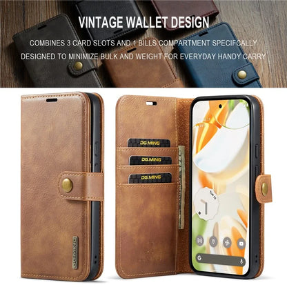 DG.MING for Google Pixel 9 / 9 Pro Case Detachable Split Leather Phone Cover