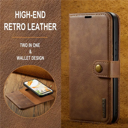 DG.MING for Google Pixel 9 / 9 Pro Case Detachable Split Leather Phone Cover