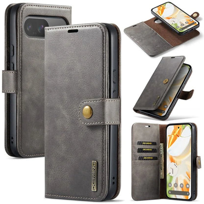 DG.MING for Google Pixel 9 / 9 Pro Case Detachable Split Leather Phone Cover