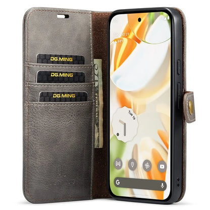 DG.MING for Google Pixel 9 / 9 Pro Case Detachable Split Leather Phone Cover