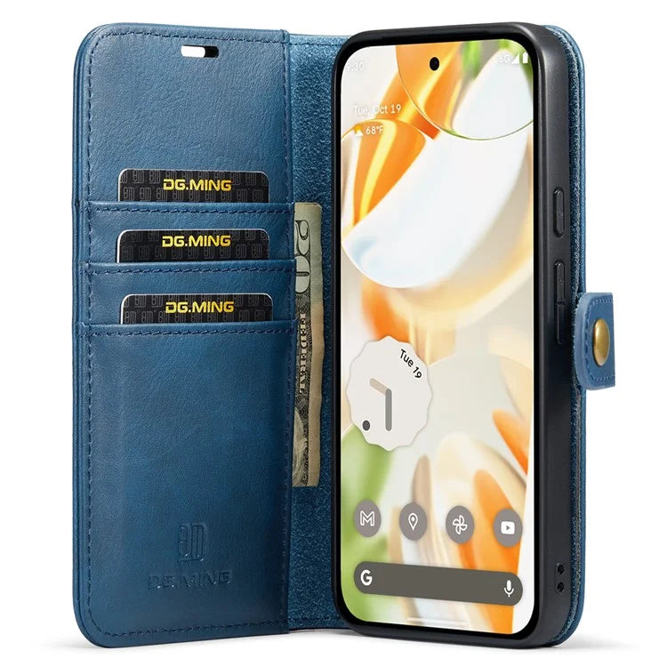 DG.MING for Google Pixel 9 / 9 Pro Case Detachable Split Leather Phone Cover