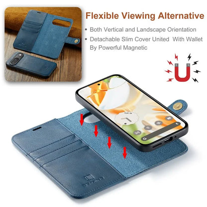 DG.MING for Google Pixel 9 / 9 Pro Case Detachable Split Leather Phone Cover