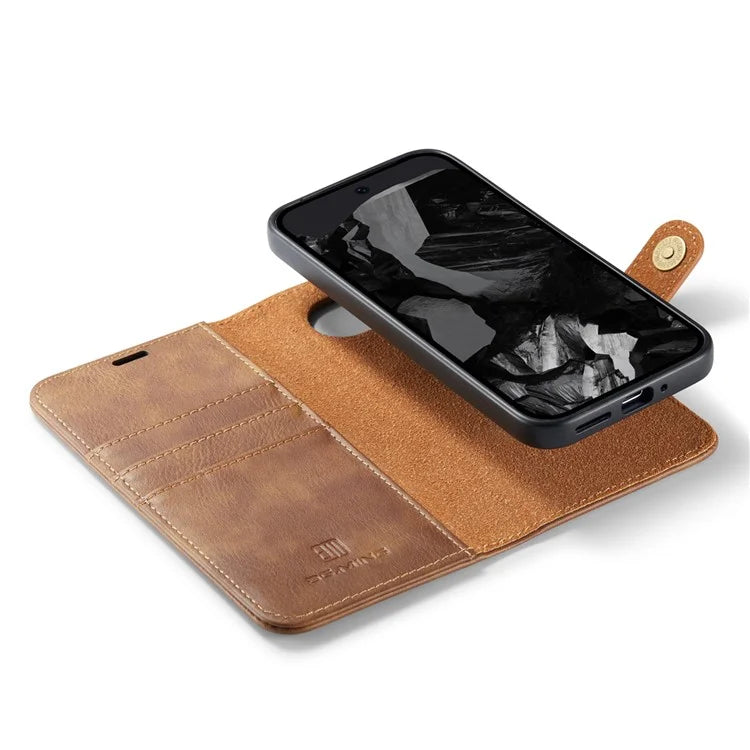 DG.MING for Google Pixel 9 Pro XL Case Detachable Split Leather Phone Cover