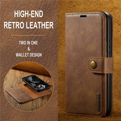DG.MING for Google Pixel 9 Pro XL Case Detachable Split Leather Phone Cover