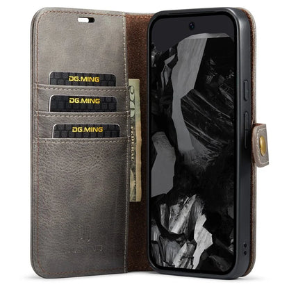 DG.MING for Google Pixel 9 Pro XL Case Detachable Split Leather Phone Cover