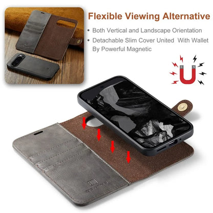 DG.MING for Google Pixel 9 Pro XL Case Detachable Split Leather Phone Cover