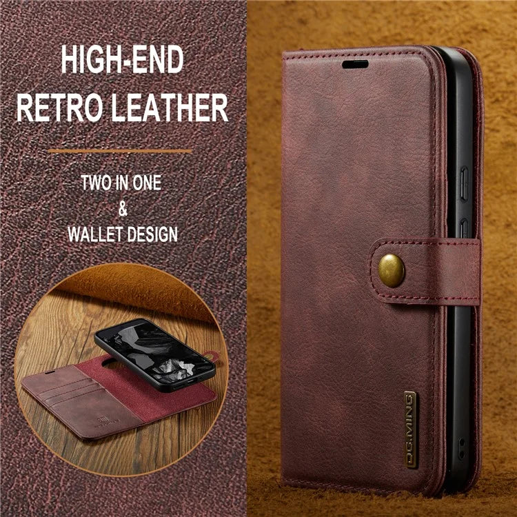 DG.MING for Google Pixel 9 Pro XL Case Detachable Split Leather Phone Cover