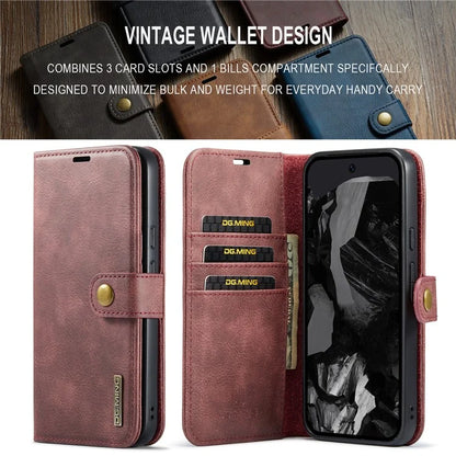 DG.MING for Google Pixel 9 Pro XL Case Detachable Split Leather Phone Cover