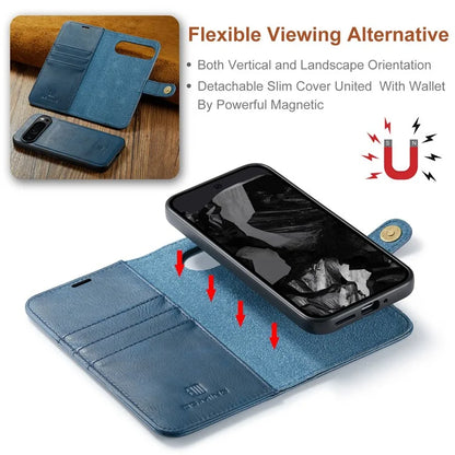 DG.MING for Google Pixel 9 Pro XL Case Detachable Split Leather Phone Cover