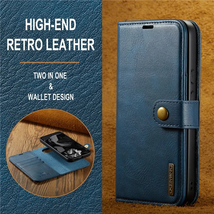 DG.MING for Google Pixel 9 Pro XL Case Detachable Split Leather Phone Cover