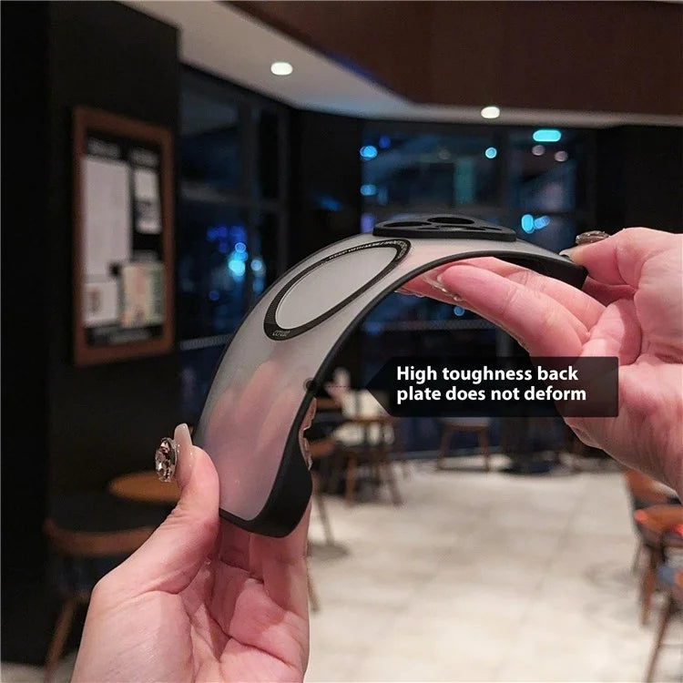 For iPhone 16 Pro Max Case Compatible with MagSafe Frameless TPU+PC Matte Phone Protector