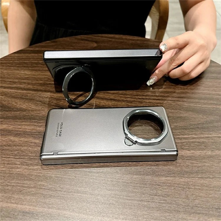 For Honor Magic V3 5G Case Lens Frame Kickstand Hard PC Phone Cover