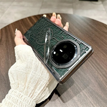 For Honor Magic V3 5G Case Lens Frame Kickstand Mechanical Legend PC Phone Cover