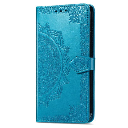 For iPhone 16 Pro Max Wallet Case Mandala Flower Leather Phone Cover Stand View