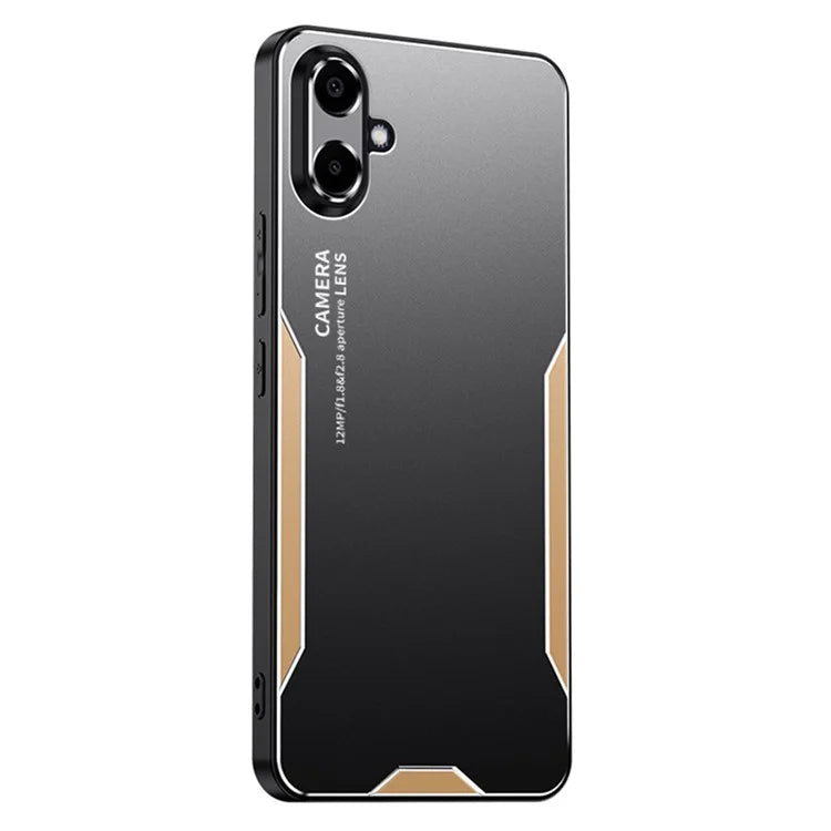For Samsung Galaxy A06 Phone Case Aluminium Alloy+TPU+PC Back Cover
