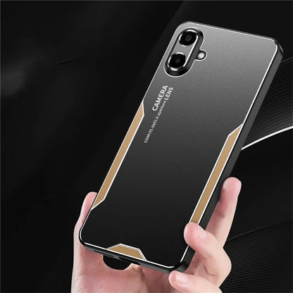 For Samsung Galaxy A06 Phone Case Aluminium Alloy+TPU+PC Back Cover