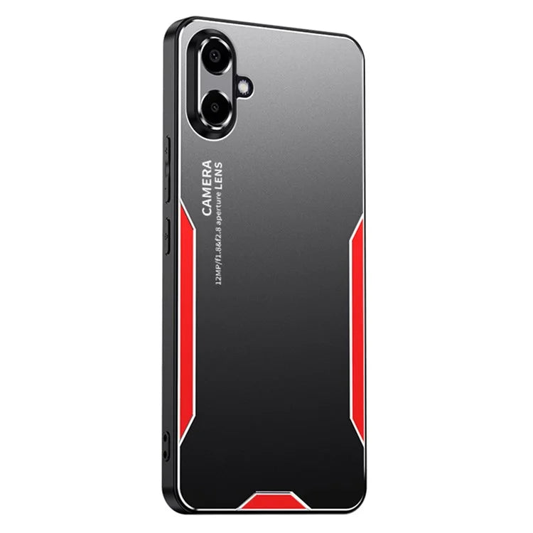 For Samsung Galaxy A06 Phone Case Aluminium Alloy+TPU+PC Back Cover