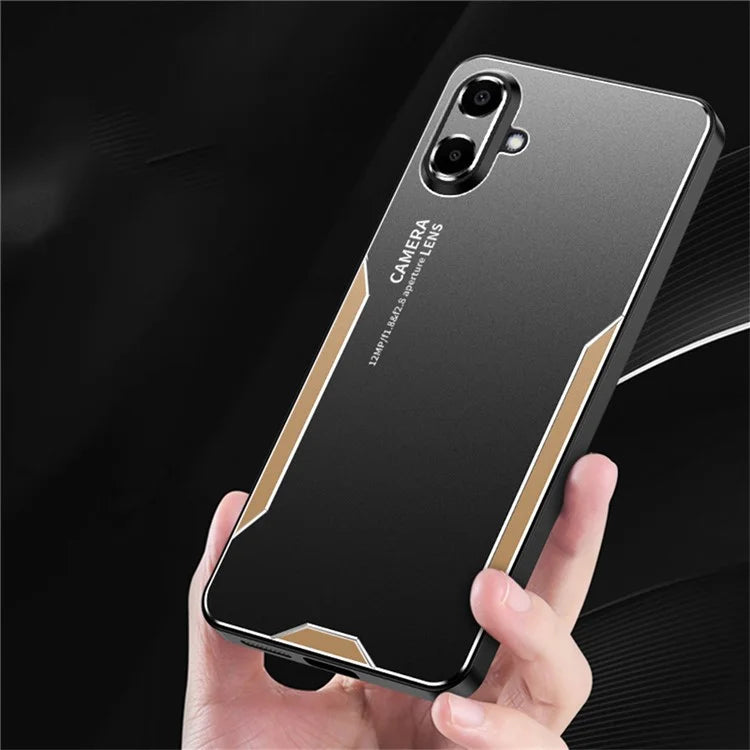 For Samsung Galaxy A06 Phone Case Aluminium Alloy+TPU+PC Back Cover