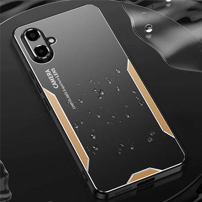 For Samsung Galaxy A06 Phone Case Aluminium Alloy+TPU+PC Back Cover
