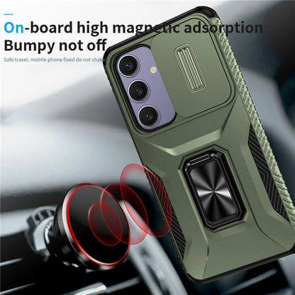 For Samsung Galaxy S24 FE Case Camshield Kickstand TPU+PC Anti-Slip Phone Cover