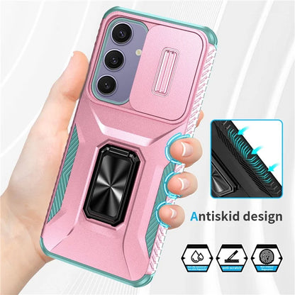 For Samsung Galaxy S24 FE Case Camshield Kickstand TPU+PC Anti-Slip Phone Cover