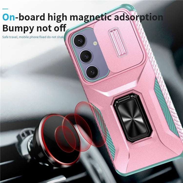 For Samsung Galaxy S24 FE Case Camshield Kickstand TPU+PC Anti-Slip Phone Cover