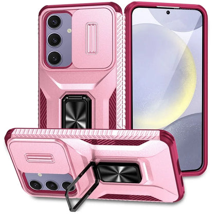 For Samsung Galaxy S24 FE Case Camshield Kickstand TPU+PC Anti-Slip Phone Cover