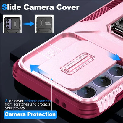 For Samsung Galaxy S24 FE Case Camshield Kickstand TPU+PC Anti-Slip Phone Cover