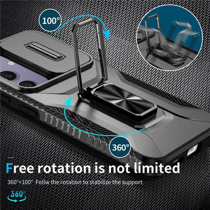 For Samsung Galaxy S24 FE Case Camshield Kickstand TPU+PC Anti-Slip Phone Cover