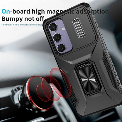 For Samsung Galaxy S24 FE Case Camshield Kickstand TPU+PC Anti-Slip Phone Cover