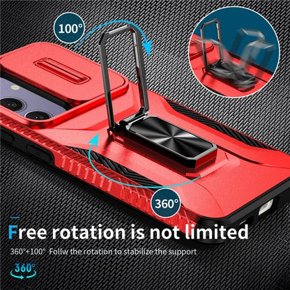 For Samsung Galaxy S24 FE Case Camshield Kickstand TPU+PC Anti-Slip Phone Cover