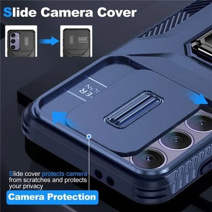 For Samsung Galaxy S24 FE Case Camshield Kickstand TPU+PC Anti-Slip Phone Cover