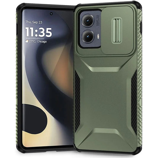 For Motorola Edge (2024) 5G Case Camshield TPU+PC Phone Cover Non-Slip Side Edge