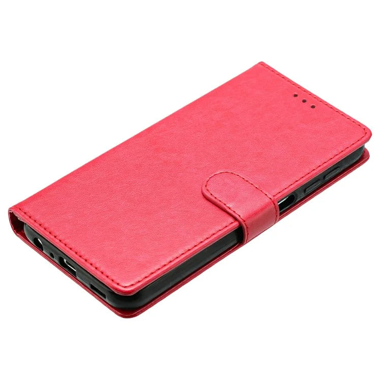 For iPhone 13 Pro Max Leather Phone Case Wallet Stand Cover with Handy Strap