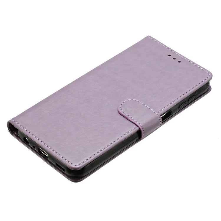 For iPhone 13 Pro Max Leather Phone Case Wallet Stand Cover with Handy Strap