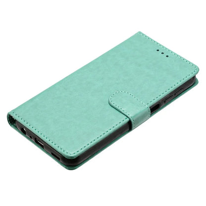 For iPhone 13 Leather Phone Case Wallet Stand Cover with Handy Strap
