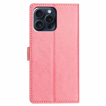 For iPhone 14 Pro Leather Phone Case Wallet Stand Cover with Handy Strap