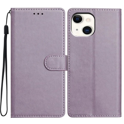 For iPhone 14 Plus Leather Phone Case Wallet Stand Cover with Handy Strap